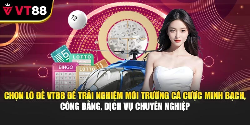 Chọn lô đề VT88 để trải nghiệm môi trường cá cược minh bạch, công bằng, dịch vụ chuyên nghiệp