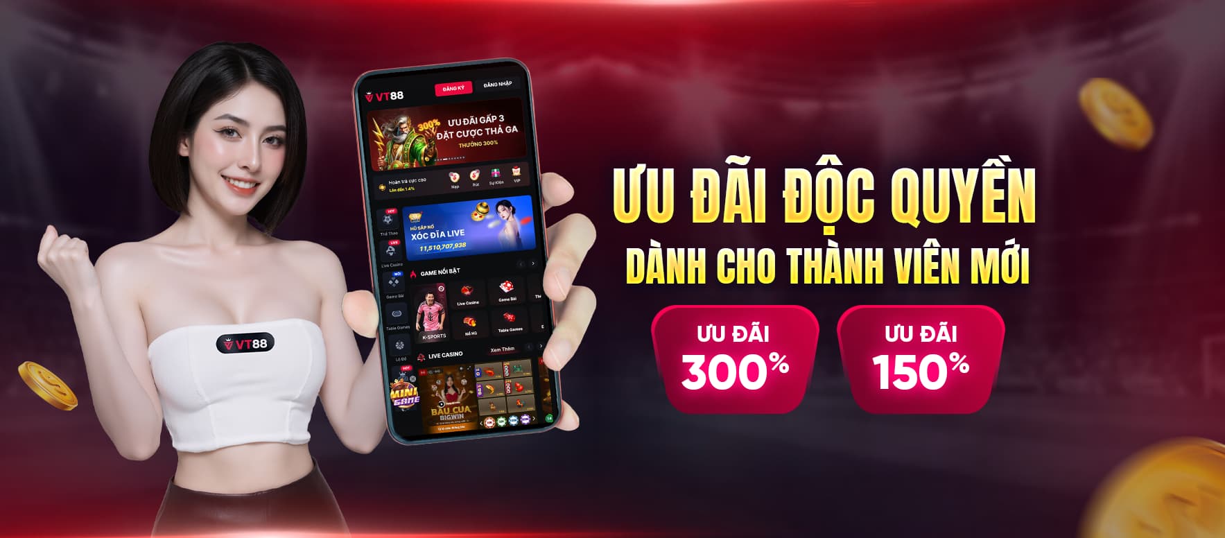VT88 home banner ưu đãi độc quyền